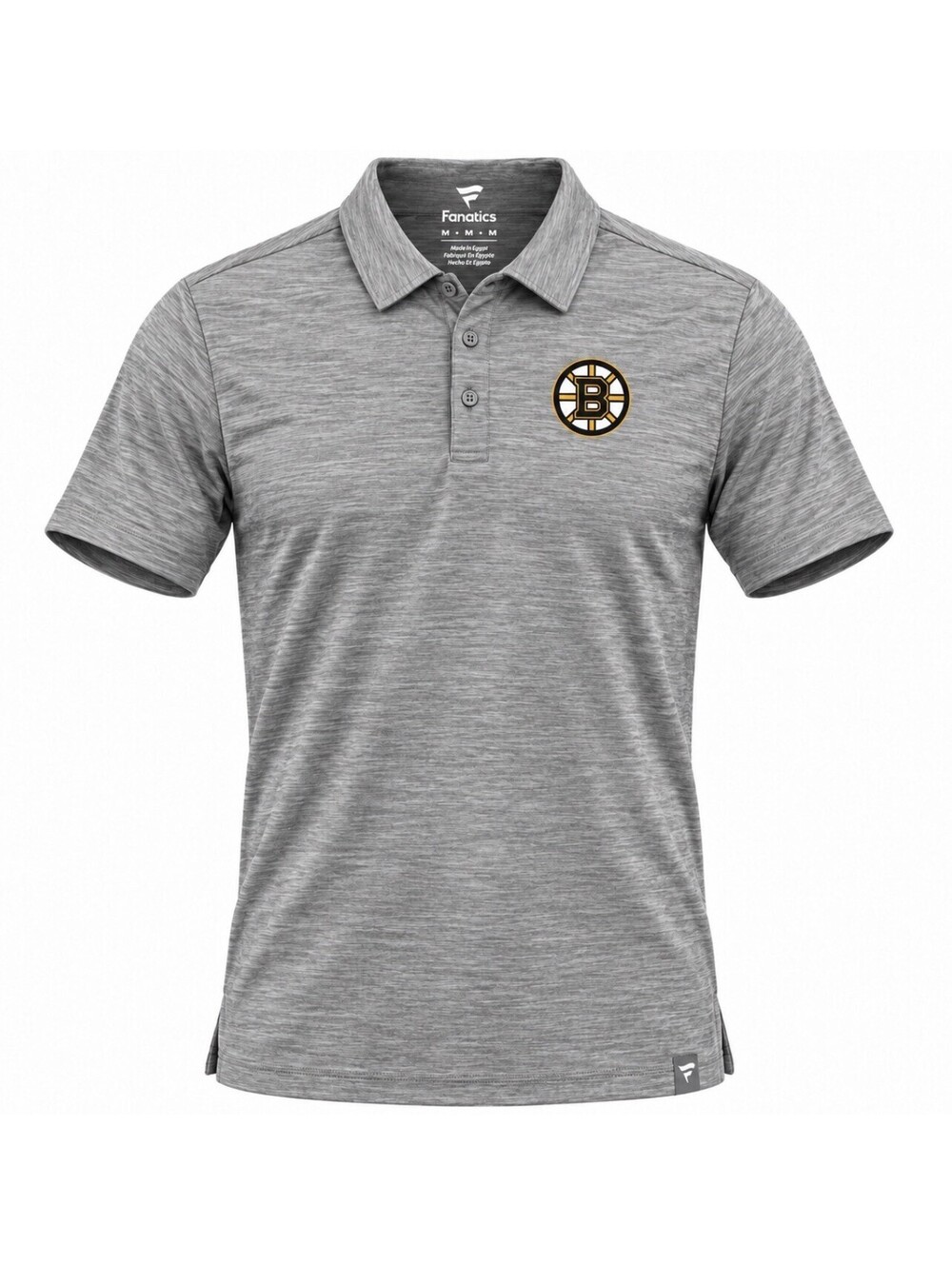 Fanatics Boston Bruins Polo Shirt Men’s Medium Gray NHL Short Sleeve NWT